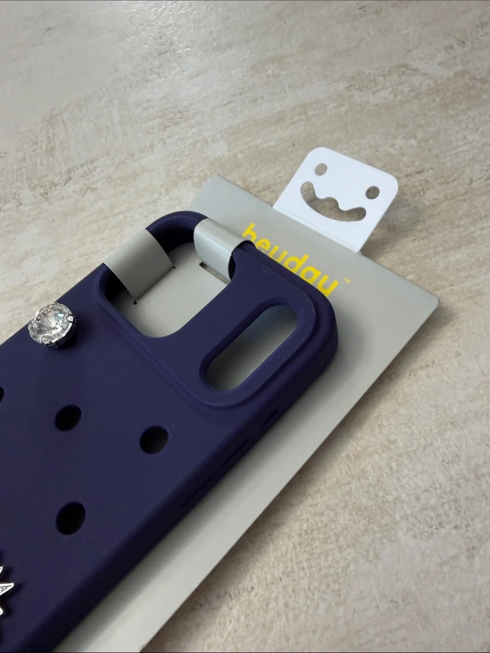 heyday Purple Phone Pop-In Case with Charm Holes for iPhone 17 Pro Max